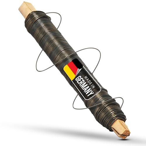 Novatool Wickeldraht I geglüht I 0,65 mm I Drahtrolle I Basteldraht Gartendraht Blumenbindedraht Bindedraht Biegedraht Pflanzendraht rostfrei Dekoband