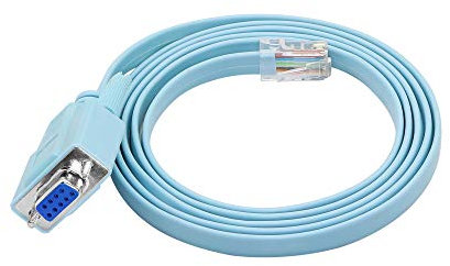 CERRXIAN Câble RJ45 vers port série 9 broches DB9 femelle RS232 vers RJ45 mâle Cat5 Ethernet LAN Rollover Console Câble pour appareils réseau Cisco