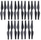 ZYGY 20PCS Hélices pour Drone DJI Tello Hélicoptère Télécommandé Lame de Drone Pièces de Rechange(Noir)