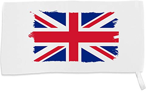MERCHANDMANIA Toalla PEQUEÑA Absorbente Bandera Inglaterra Londres Suave Personalizada con Cinta Elastica