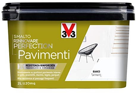 V33 SMALTO RINNOVARE PERFECTION PAVIMENTI Bianco Satinato 2 L