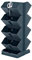 Pack 2 maceteros verticales Prosperplast Mini Cascade de plastico en color antracita 19,5 (largo) x 11,4 (ancho) x 47,5 (alto) cm con 2 tijeras de jar