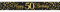 50th Birthday Black And Gold Birthday Party Foil Banner Pennant Age 50