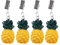 Dtoterul Tischdeckenbeschwerer Ananas 4 Stück Tischdeckenbeschwerer für Draußen Polyresin Ananas Tischdecke Beschwerer Tischdecke Klammern Tischtuchbeschwerer mit Klemmkraft für den Gedeckten Tisch