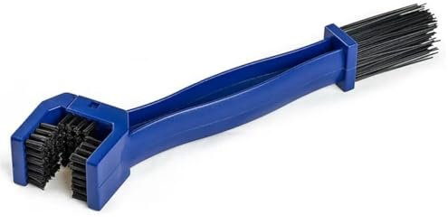 AUTOZOCO Cepillo Limpiador Cadena Moto, Cepillo Cadena Bicicleta, Herramienta Limpieza Engranajes, Limpia Cadenas Motocicleta, Cepillo para Cadena y engranes, 25 cm, Azul