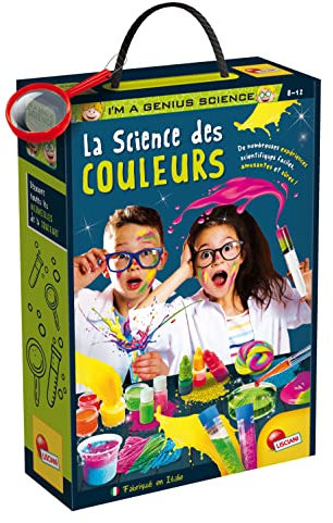 Lisciani I'm A Genius LABORATORIO Die Wissenschaft der Farben, entdeckt die Chemie, die die Farbe wechselt, in Aller Sicherheit und mit Einfachheit, ab 7 Jahren