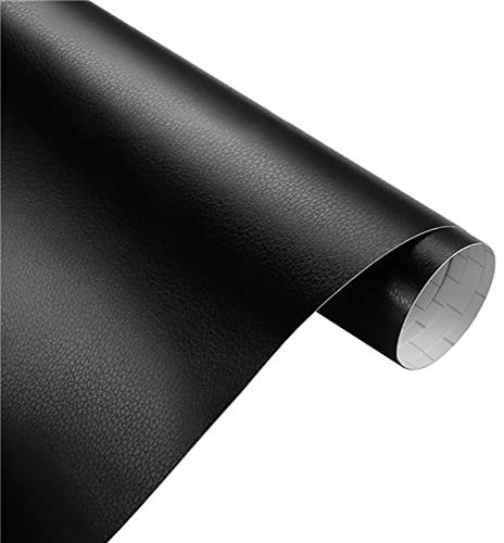 ihreesy 1 Rouleau Film Autocollant Adhésif Vinyle, 152cm x 30cm PVC Vinyle Film Autocollant Imperméable Film Protection pour Voiture, Ordinateur, Coque de Smartphone, Moto, Véhicule,Noir