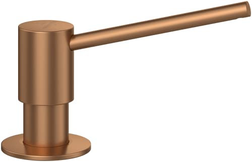 Villeroy & Boch Seifenspender Küchenzubehör, Einbau Spülmittelspender aus Edelstahl, Füllmenge 250 ml, rund, Bronze