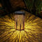 Solar Laterne für Außen, ZVO LED Garten Deko Solarlaterne Aussen, Solarlampe für Draußen Hängend Wasserdicht, Outdoor Dekorativ Vintage Metall Gartenlaterne für Terrasse Balkon Ramadan Deko