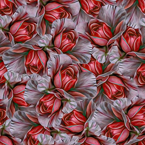 HEKO PANELS Oxford Tissu Imperméable Au Mètre Polyester De Couture D'ameublement Tissus Pour Mobilier Décorative Artisanat Rembourrage Fleurs Peinture Aquarelle 1 Mètre 155 x 100 cm