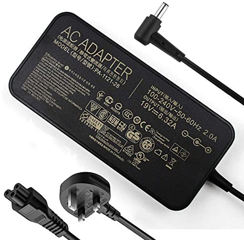 120W AC Charger Fit for ASUS ROG GL502VT GL502V GL502 GL502VT-DS71 FX504 UX510UW N56J N56VM N56VZ N53S N55 N500 N750 PA-1121-28 ADP-120RH B Laptop Adapter Power Supply Cord