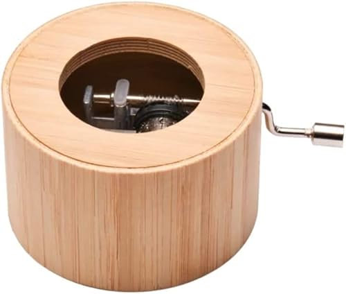 Spieluhr aus Bambus mit der Melodie: O du lieber Augustin - music box von Kurbelwerk green-line, Classic-Edition