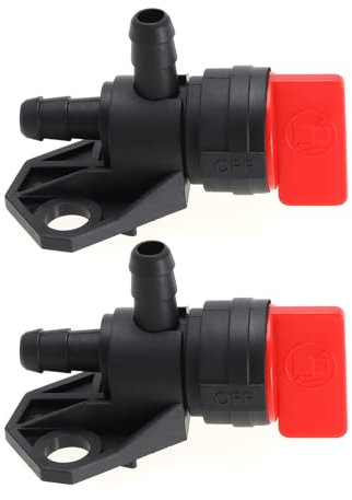 eMagTech Lot de 2 interrupteurs de carburant pour tondeuse à gazon Vanne d'arrêt marche/arrêt 16950-ZG9-M02/16950-ZG9-M03 compatible avec Honda GC130 GC135 GC160 GCV130 GCV135 GCV160