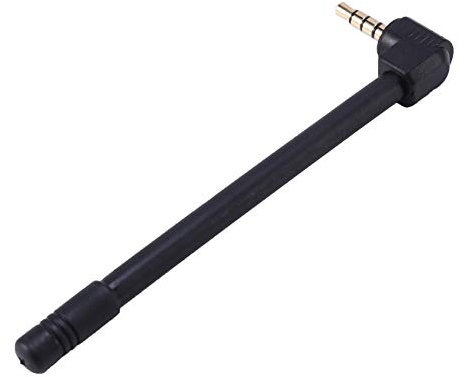 Herklotzn Mini haut-parleur universel de 3,5 mm radio antenne audio extérieure avec trou pour écouteurs 3,5 mm