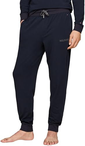 Tommy Hilfiger Uomo Pantaloni da Jogging Track Pant Pantaloni Lounge, Blu (Desert Sky), L