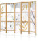 murando - Paravent Innen Raumteiler Holz Blätter 225x172 cm 5-teilig Japanische Trennwand Raumtrenner Room Divider Mobiler Sichtschutz Spanische Wand Raum Abtrennung Botanik Natur b-A-10071-bh-b