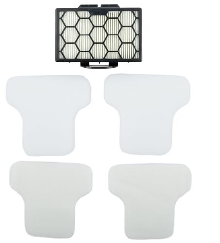HEIBTENY Filter Set Für Shark Beutellosen Zylinderstaubsauger CZ500UKT/CZ2001/CZ500EUT Staubsaugerzubehör Ersatzteile