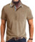 Comilaka Men's Short Sleeve Casual Polo Shirts Classic Button Contrasting Colors T- Shirts with Pocket Stylish Tops Khaki