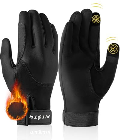 FitsT4 Sports Reithandschuhe Winter Damen Thermo Handschuh Unisex Erwachsene Herren mit Touchscreen-Design für Reitsport Sports