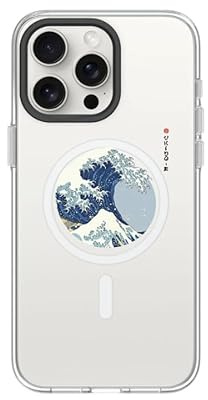 RhinoShield Clear Case kompatibel mit MagSafe für [iPhone 15 Pro Max]|Überragende Magnetstärke, Vergilbungsresistenz, Kristallklar, optimaler Schutz - Schwarz Kamera-Ring [Surge]