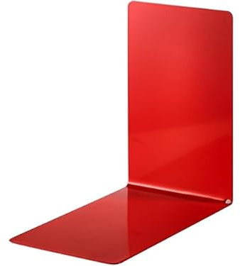 Papiertiger Buchstützen 85x140x140mm rot, 4 Paar | Für Bücher, Zeitschriften, Ordner und Ringbücher