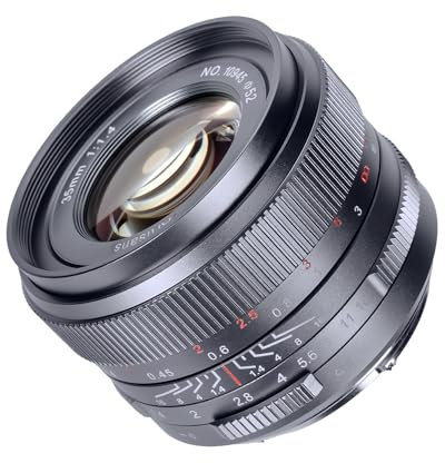 7Artisans Lente Principal de fotograma Completo de 35 mm F1.4 Mark Ⅱ con Enfoque Manual Compatible con cámaras Sony E-Mount A7 A7R A7S A7RⅡ A7SⅡ A9 A7C A1 A7RIII A7III A7RIV A9II(Gris Titanio)
