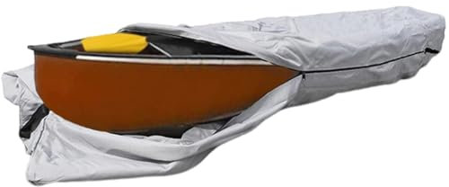 Waterproof Kayak Cover with Zip,Canoe Covers Kayak Covers for Outside Storage Trailerable Kayaks Cover Canoe Cover, Canoe Storage Kayak Cover Protective, Kayak Boat Organization Cover