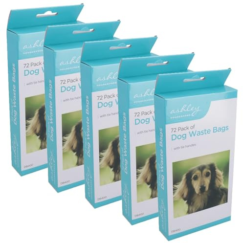 Dog Poop Waste Bags Disposal with Tie handles Heavy Duty Biodegradable 360pc