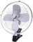 TKSE 10 Inch Car Fan, 4 Blade Design, Automatic Rotation, Clip On, Silver, 12V