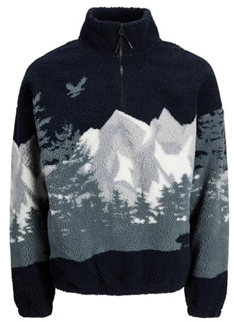 JACK & JONES Jorbear Mountain Teddy Half Zip Hn T25