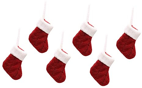 PRETYZOOM 6pcs Christmas Tableware Holders Knit Fork and Spoon Covers for Festive Dining for Holiday Parties and Xmas Decorations