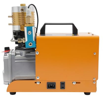 Compresor PCP, compresor de aire de alta presión de 1,8 kW, compresor de aire de alta presión 0-30MPA con doble cilindro, mini compresor de aire portátil para tanque de buceo, pistola de aire PCP,