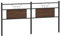 vidaXL Tête de lit chêne Marron 180 cm Bois d'ingénierie et Acier, Panneau de tête, tête de lit pour lit Double, tête de lit Double