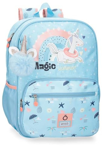 Enso Magic Summer Mochila Escolar Azul 30x38x12 cms Poliéster