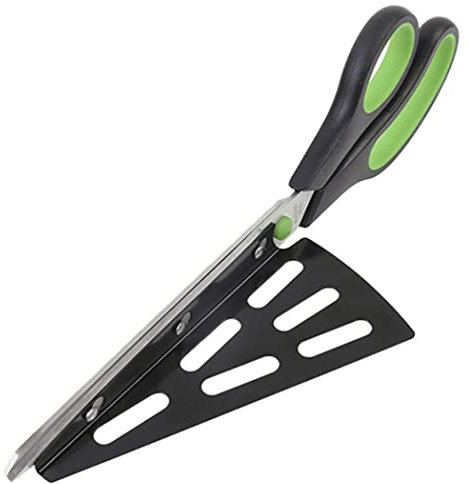 Packool Pizza Scissors Stainless Steel, Pizza Cutter Scissors with Detachable Spatula