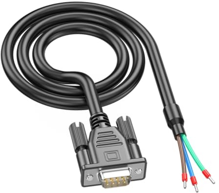 Linea industriale con anima ramata PVC dello SpA del cavo del connettore femminile maschio DB9pin RS232