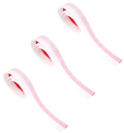HOMSFOU Bande d'Étanchéité Coupe-Vent Auto-Adhésive 3,6 CM X 91 CM Lot de 3 pour Portes Chambre à Coucher Isolation Phonique Blanche Solide