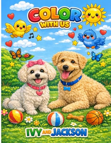 Color With us Ivy and Jackson: A fun Coloring Book for Kids With Cute Characteres