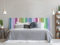 Oedim Testiera per Letto in PVC, con Texture in Legno, 115 x 60 cm, Disponibile in Diverse Misure, Leggera, Elegante, Resistente ed Economica