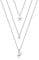 Elli Halskette Damen Layer Look Mond Stern mit Kristallen in 925 Sterling Silber