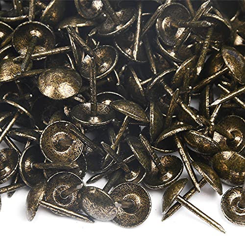 1000 Clous tapissier - Or vieilli - Ø9,5mm - Lentille fer