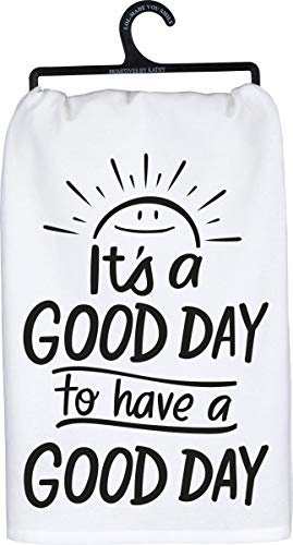 Primitives by Kathy LOL Made You Smile Geschirrtuch, It's a Good Day, 28 x 28-Inches