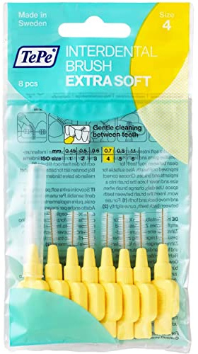 Tepe Interdental Brushes Yellow 8 x 0.7mm Brushes