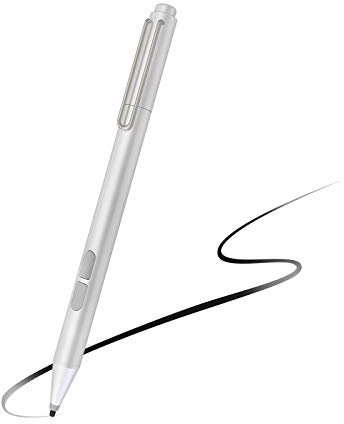 Uogic Pen for Microsoft Surface, Palm Rejection, 1024 Levels Pressure, Flex & Soft HB Nib, Compatible with Surface Pro/Book/Laptop/Go, Including 2 Spare Nibs & AAAA Battery