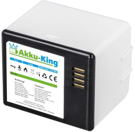 Akku-King Akku kompatibel mit Netgear Arlo A-1, A1, A-1B - Li-Ion 2000mAh - für Netgear Arlo Pro, Pro 2, VM4030, VM4030P, VMA4400, VMA4400-100NAS