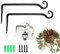 Lenxnmy Wall Hanging Plant Bracket Garten Eisen Wandhaken Wand Pflanzer Kleiderbügel Outdoor Indoor Garden Hook Halterung für/Vase/Vogelhäuschen/Pflanze/Laterne/Windspiel/Blume/Haus