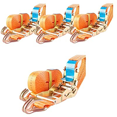 4X TrutzHolm Profi Ratschen Spanngurt Zurrgurt 2-TLG 5m 2t 2to 2000kg TÜV/GS