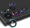 CloudValley for Samsung Galaxy S22 Ultra Camera Lens Protector [3+2], Anti Scratch HD Tempered Glass Back Camera Protective Film Ring Cover, Colorful