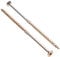 Keple Vis à Bois Tête Plate 8 mm x 140 mm - Torx Autotaraudeuses pour Traverses de Chemin et Construction - Lot de 50 Pièces