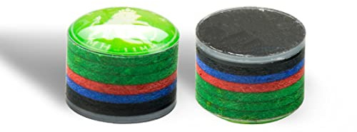 KONLLEN Rainbow Queueleder, 9-lagige Klebeleder für Billardqueue 1 Stüc, 11 mm / 14 mm, 6 Härtegrade SX SS S M MH H, Pomeranze für Pool- und Snookerqueue